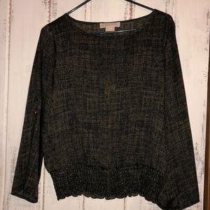 Michael Kors Olive green dressy top